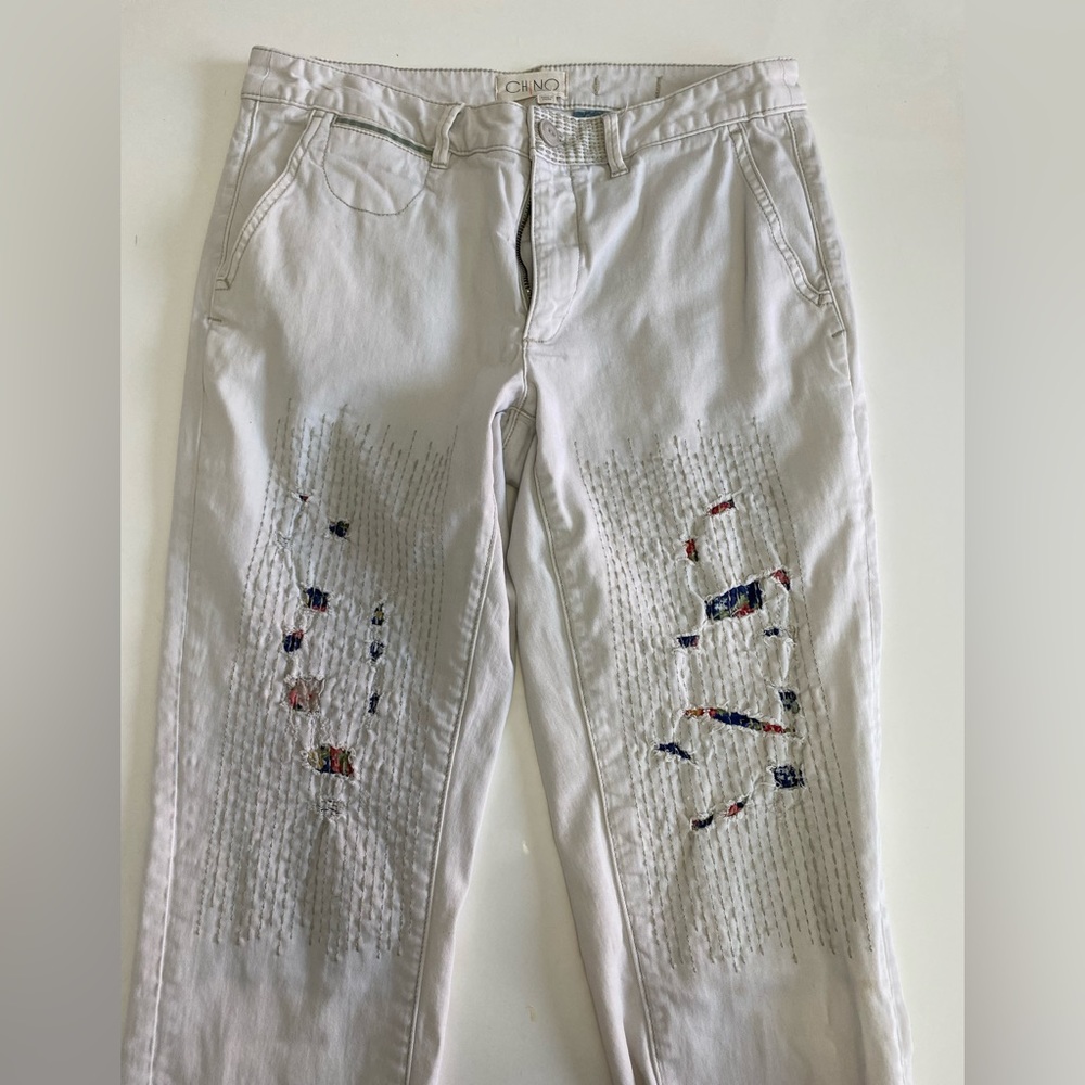 Anthropologie Off White Chinos